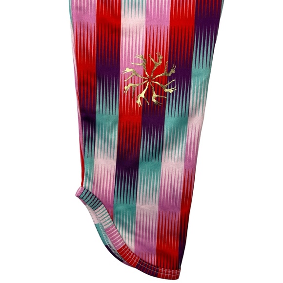 Flo Active Dance Leggings Tights Teen Girls Size L Pink Red Blue Purple - Picture 7 of 15